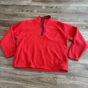 Vintage 90s Cheetah Fleece Quarter Zip